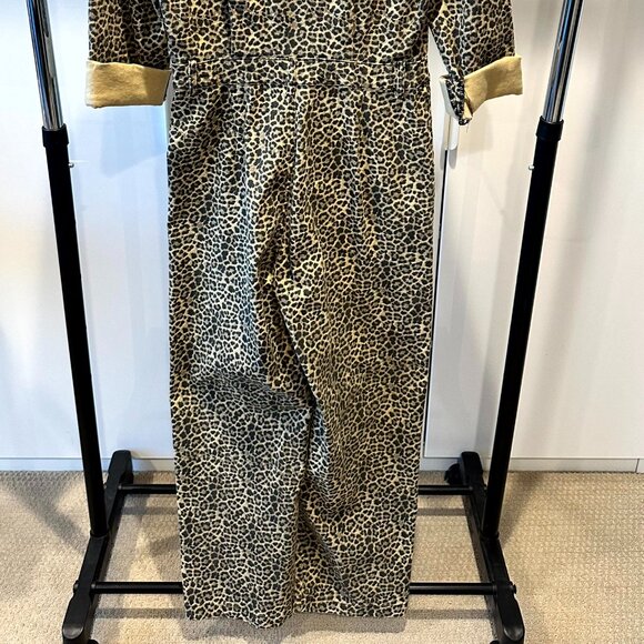 NWOT - Boii Life - Leopard Print Long Sleeve Jumpsuit - Size Medium - Picture 11 of 14